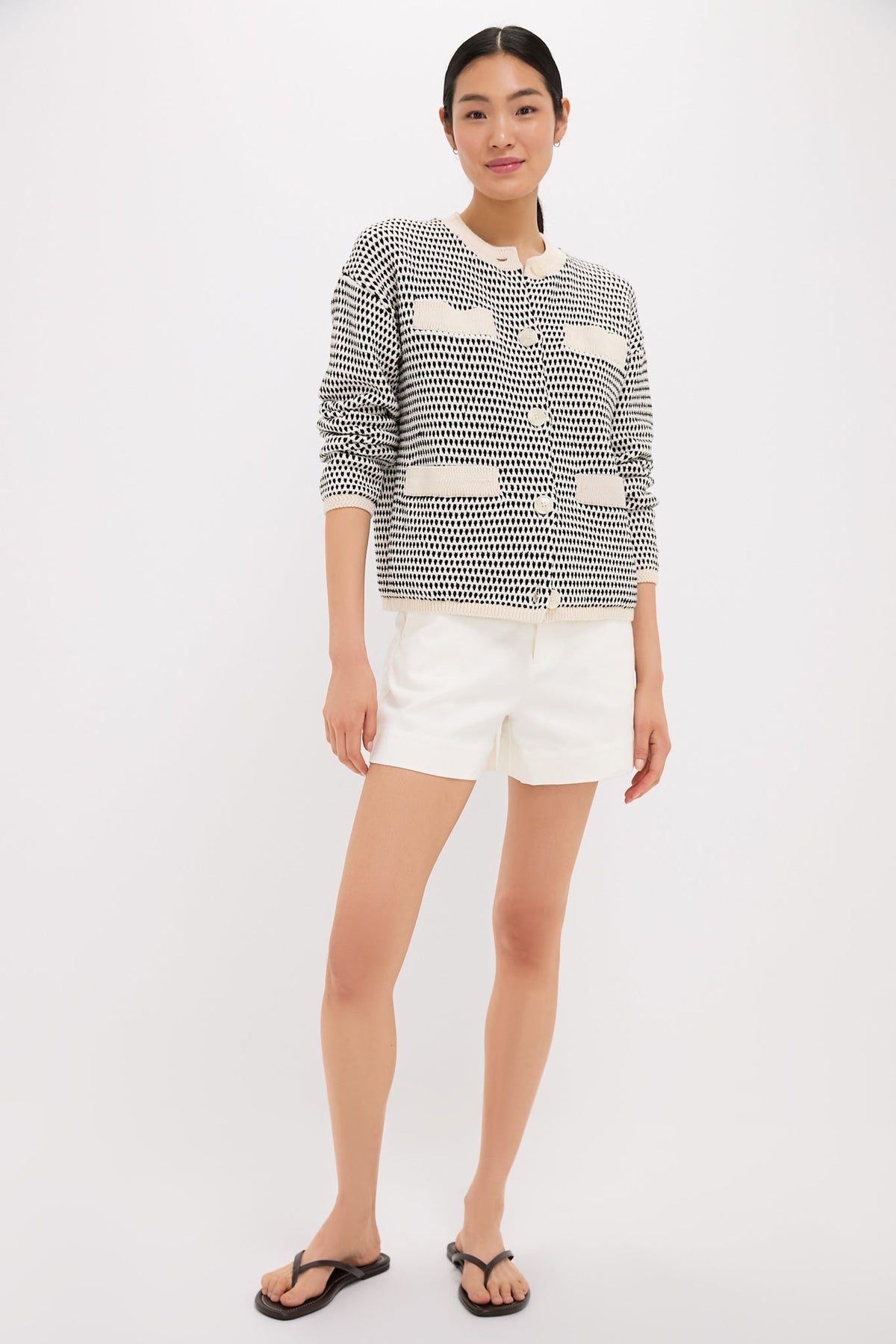 Birch Multi Stitch Tidewell Textured Knit Jacket