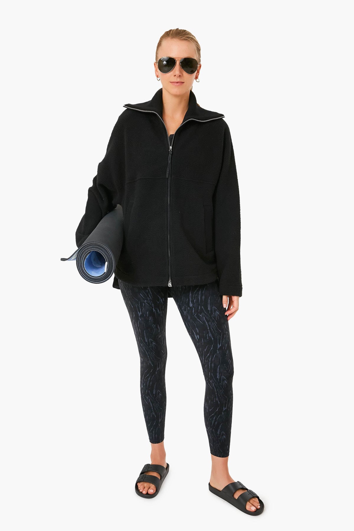 Black Olivia Fleece Jacket
